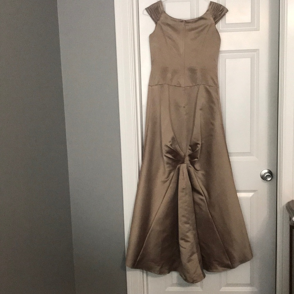 Bill Levkoff Taupe Bridesmaid Dress, Size 8 - Picture 2 of 5